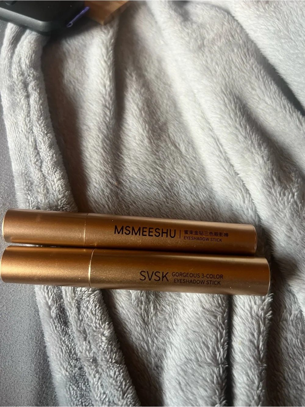 MSMEESHU & SVSk 2 Three Color Eyeshadow Sticks, new in box